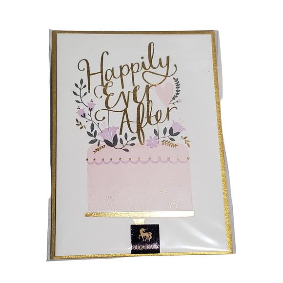 2 for $10 NIQUEA.D Happily Ever After "Congratulations on Marriage" Luxury Card - Picture 1 of 2